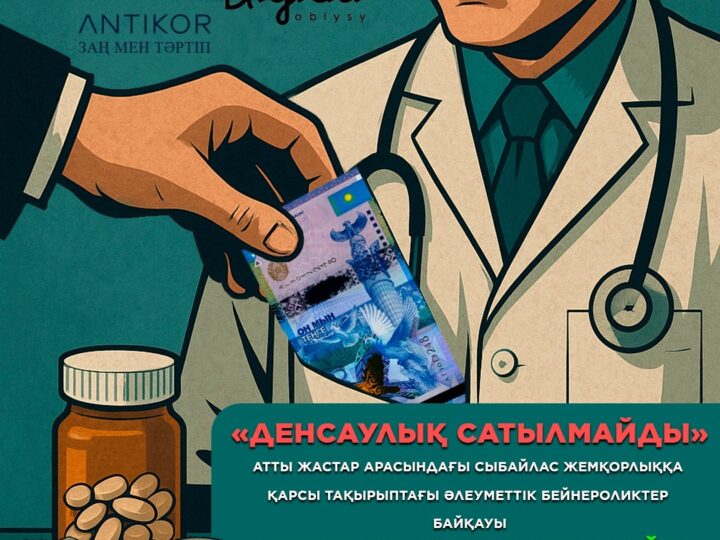 Жастар арасындағы сыбайлас жемқорлыққа қарсы тақырыптағы  «ДЕНСАУЛЫҚ САТЫЛМАЙДЫ» / «ЗДОРОВЬЕ НЕ ПРОДАЕТСЯ» әлеуметтік бейнероликтер байқауын өткізу ЕРЕЖЕCІ