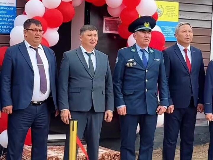 М.ЖҰМАЖАНОВ АУЫЛДЫҚ ОКРУГІНДЕ ПОЛИЦИЯ ПУНКТІ АШЫЛДЫ
