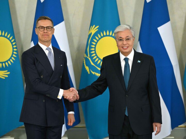 Глава государства провел переговоры с Президентом Финляндии