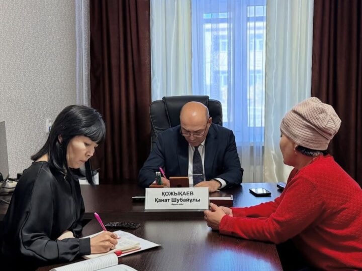 АУДАН ӘКІМІНІҢ ЖЕКЕ ҚАБЫЛДАУЫ ӨТТІ