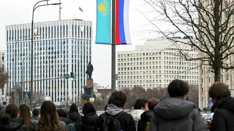 Ресей астанасы қазақ туымен безендірілді