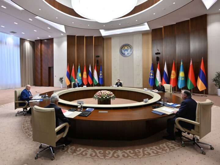 Қазақстан Республикасының Президенті Қасым-Жомарт Тоқаев Бішкекте өтіп жатқан Ұжымдық қауіпсіздік шарты ұйымы Ұжымдық қауіпсіздік кеңесінің кезекті отырысына қатысты.