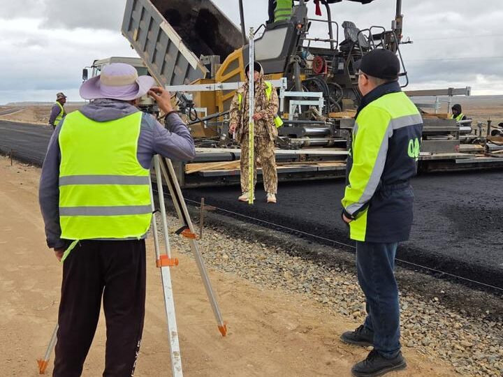 Ұлытау облысында «Қызылорда–Жезқазған» автожолының қайта жаңарту жұмыстары қарқынды жүргізілуде