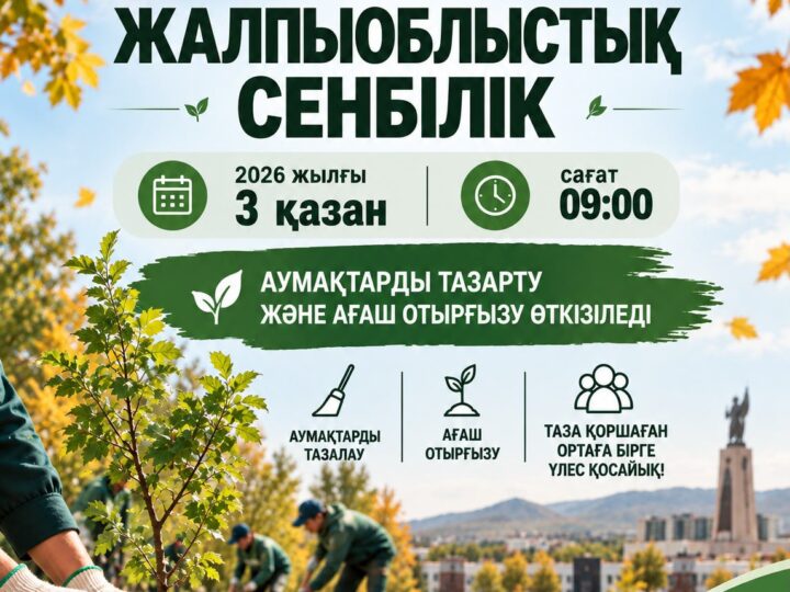 🌿 «ТАЗА ҚАЗАҚСТАН»: БІРГЕ ТАЗА ӨҢІРГЕ!